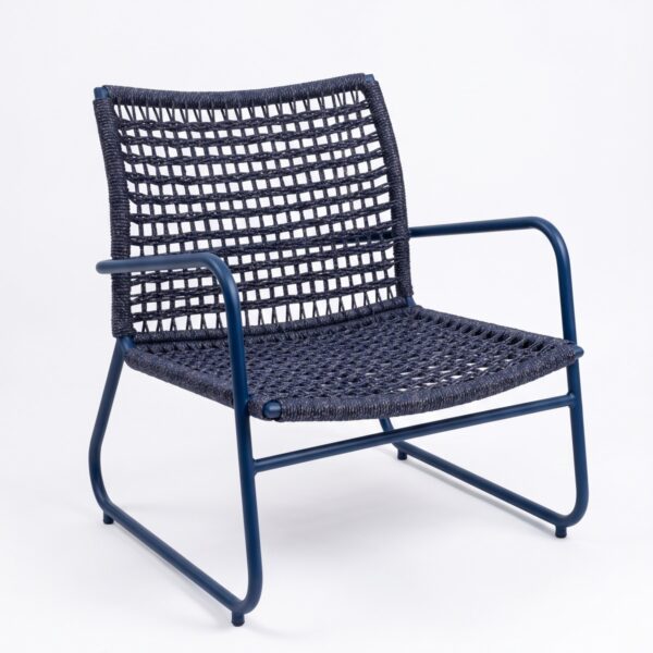 Poltrona Manon Redes em alumínio e corda náutica para área externa